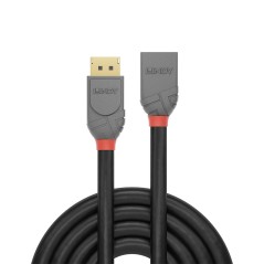 "Lindy 1M Dp 14Extension Anthra - High-Quality DisplayPort Cable (Manufacturer Part No: 36496)"